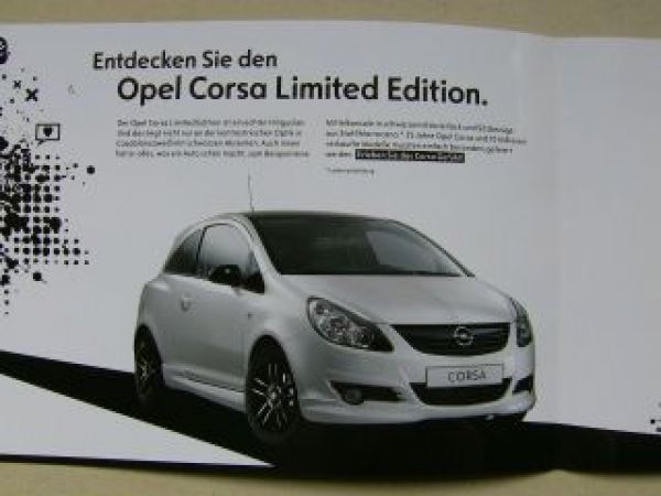 Opel Corsa D Limited Edition Prospekt Juni 2008
