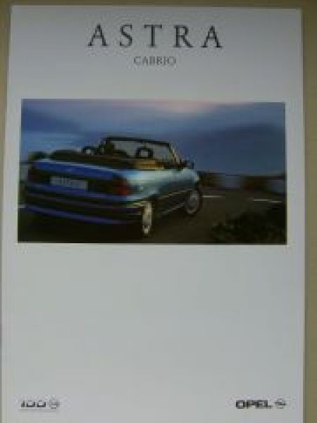 Opel Astra Cabrio Prospekt Oktober 1997 NEU