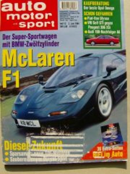 ams 12/1994 Opel Omega Kaufberatung, Audi C4 Mc Laren F1