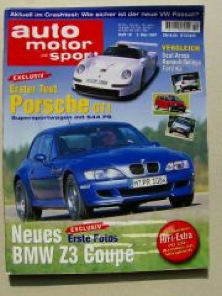 ams 10/1997 BMW Z3 Coupè E36/5,A8 TDI V6, Arosa, Ka, GTV