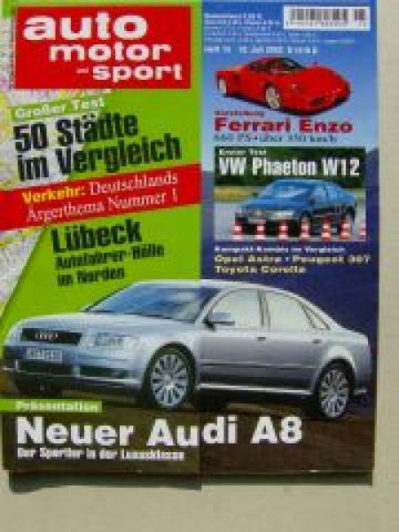 ams 15/2002 X5 44i E53, BMW M3 CSL E46, A8, Phaeton W12