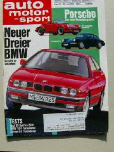 ams 16/1988 BMW 524 TD E34, Volvo 740GLT 16V, BX TRD