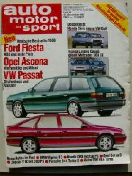 ams 24/1987 BMW Alpina B3 E30, Jaguar V12, Corsa A Diesel