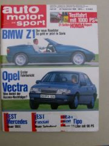 ams 20/1988 BMW Z1, Mercedes 190E W201, Passat TD