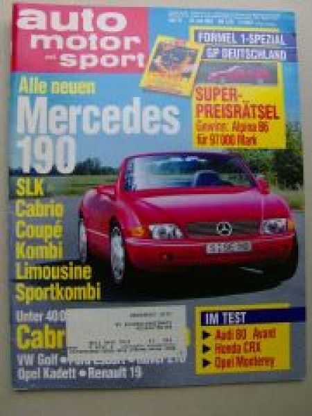 ams 15/1992 Opel Monterey, Honda CRX, Alpina B6 E36