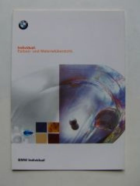 BMW Individual Farben- & Materialübersicht 1997 M NEU