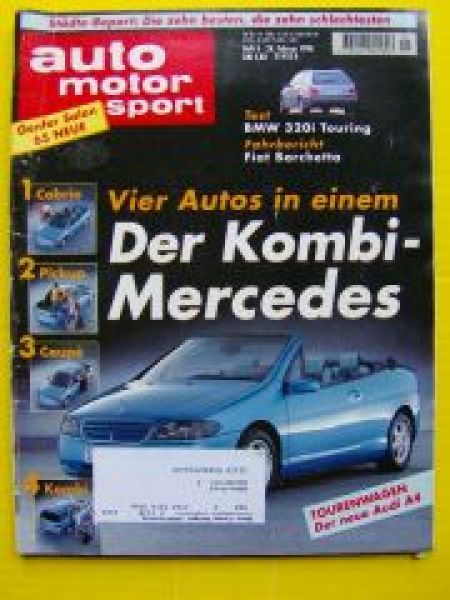 ams 5/1994 BMW 320i Touring E36, Fiat Barchetta