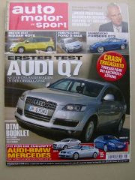 ams 8/2006 Audi Q7, Porsche 911GT3, Nissan Note, Ford S-MAX