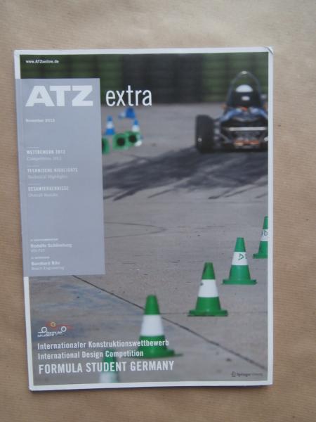 ATZ extra 11/2012 Formula Student Germany Internationaler Konstruktionswettbewerb International Design Competition