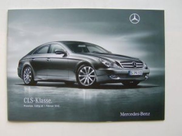 Mercedes Benz Preisliste CLS-Klasse BR219 Februar 2010