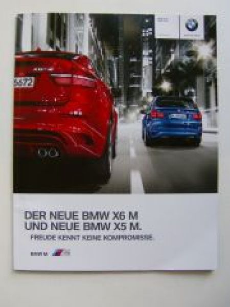 BMW X6 M X5 M Prospekt März 2010 E70 E71 NEU