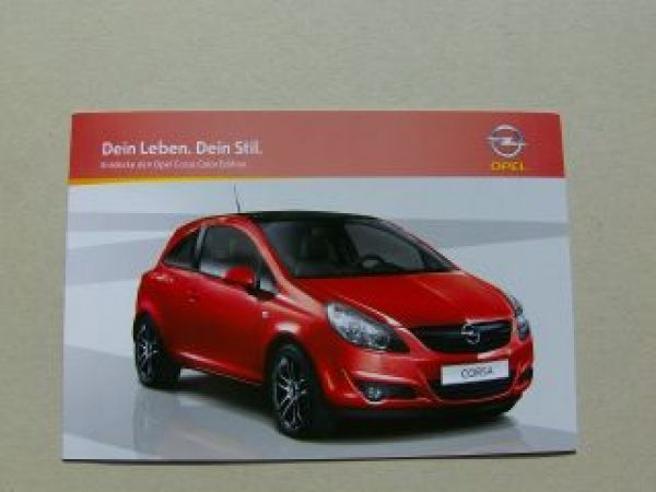 Opel Corsa D Color Edition Prospekt Mai 2009 NEU