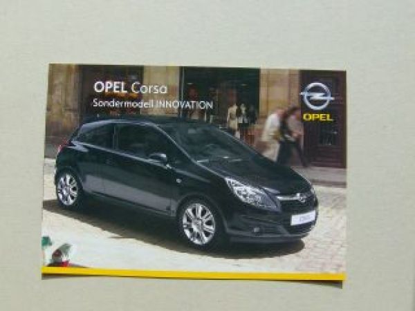 Opel Corsa D Innovation Prospekt Juli 2008 NEU