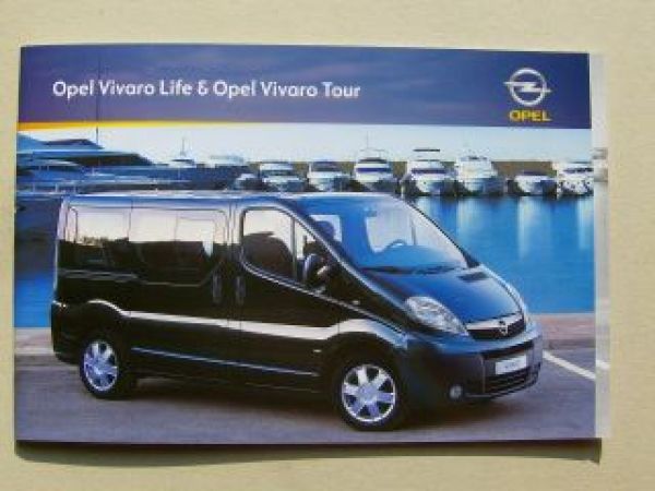 Opel Vivaro Life & Tour Prospekt Februar 2009 NEU