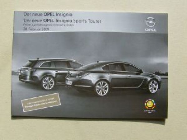 Opel Insignia +Sports Tourer Februar 2009 NEU