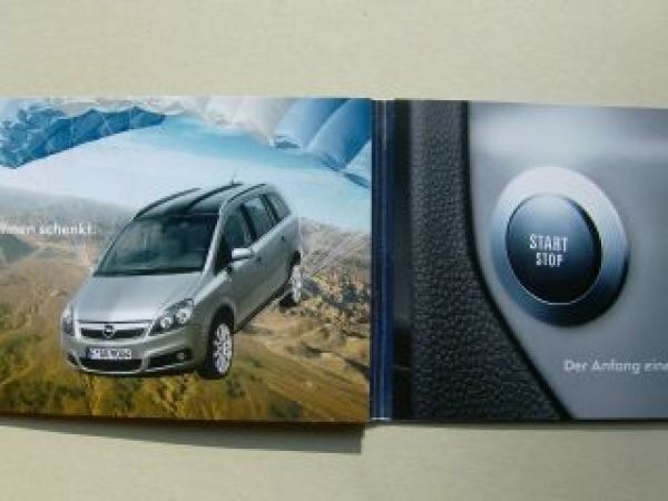 Opel Zafira B Vorstellungsprospekt Juni 2005 NEU