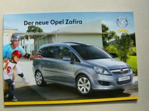 Opel Zafira B Prospekt November 2007 NEU