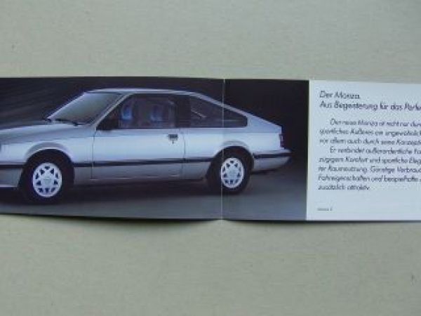 Opel Monza Infoflyer Januar 1983 Rarität