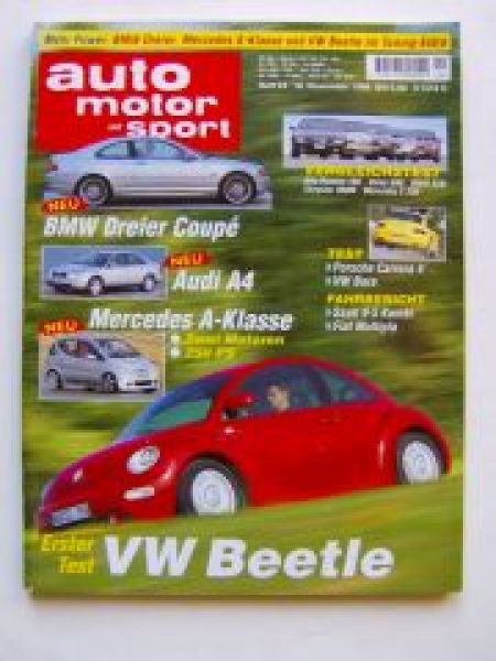 ams 24/1998 VW New Beetle, 528i E39, 911C4, Saab 9-5 Kombi