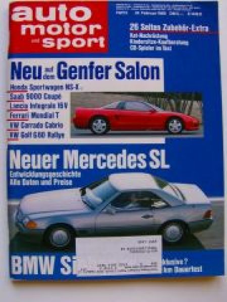 ams 5/1989 Mercedes SL R129,Dauertest BMW 735i E32