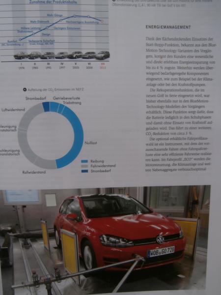 ATZ extra 11/2012 der neue VW Golf VI Typ AU Design Interieur Karosse Antrieb Infotainment Umwelt Fahrwerk