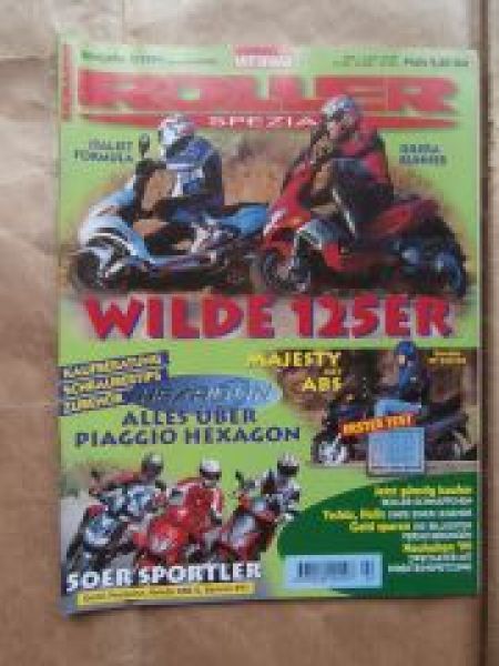 Motorrrad Roller Spezial 2/1999 Italjet Formula vs. Gilera Runner, Yamaha YP 250 DX ABS Majesty