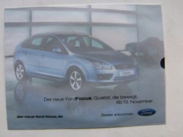 Ford Focus Foto Vorstellung in Pergamenthülle Rarität