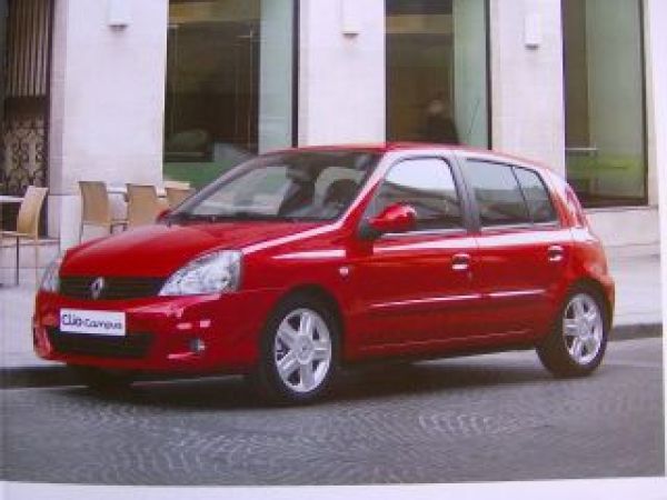 Renault Clio Campus Prospekt Mai 2009 +Preisliste NEU