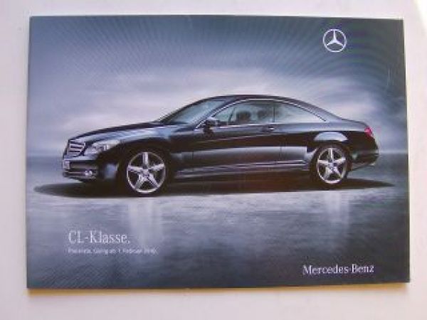 Mercedes Benz Preisliste CL-Klasse BR216 Februar 2010