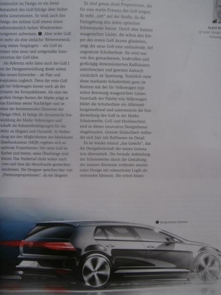 ATZ extra 11/2012 der neue VW Golf VI Typ AU Design Interieur Karosse Antrieb Infotainment Umwelt Fahrwerk