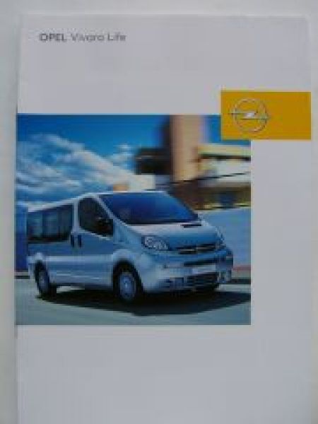 Opel Vivaro Life Prospekt Januar 2004 NEU