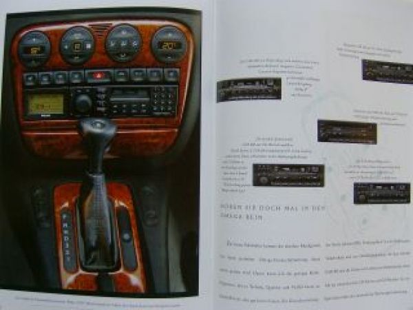 Opel Omega B Limousine Prospekt Januar 1999