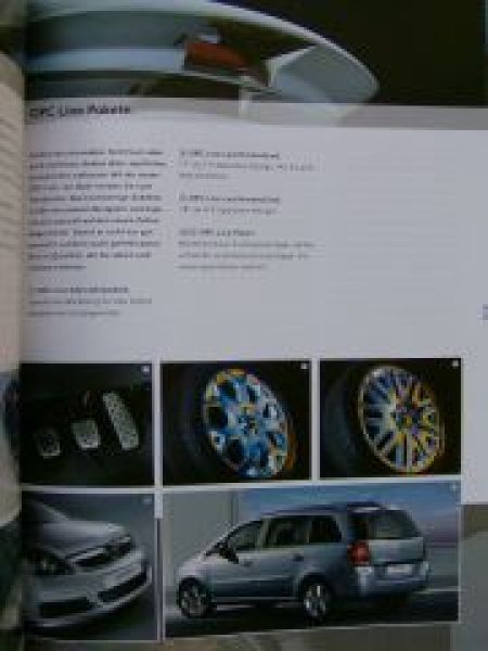 Opel Zafira B Prospekt November 2005 +OPC NEU