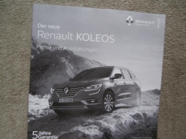 Renault Koleos dCi150 190  4wd x-tronic Life Limited Initiale Paris Preisliste 1.Juli 2019