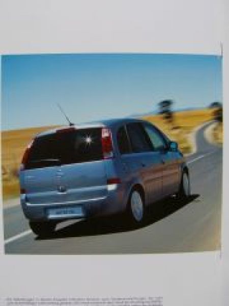 Opel Meriva Prospekt November 2003 NEU