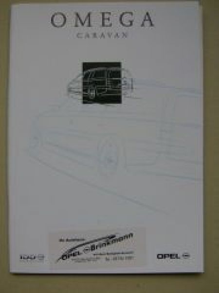 Opel Omega B Caravan Prospekt Januar 1999