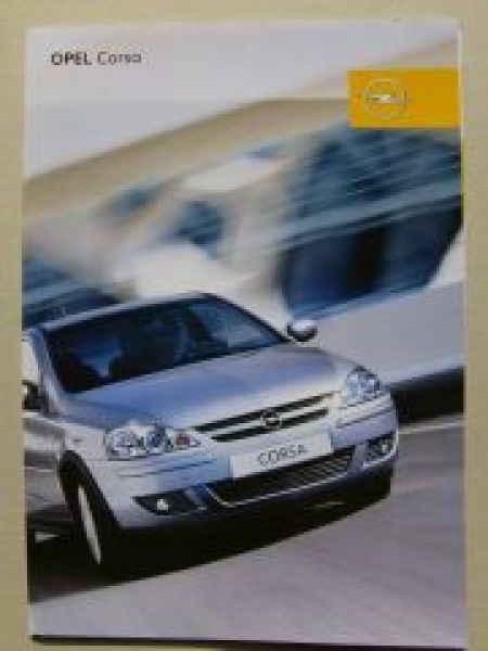 Opel Corsa C Prospekt Juni 2005 +Edition +Sport NEU