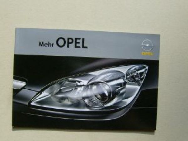 Opel Modellprogramm Prospekt September 2006 NEU