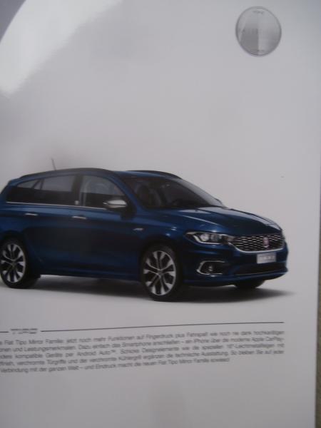 Fiat Tipo (Typ 356) Mirror Limousine 5-türer Kombi Prospekt April 2019
