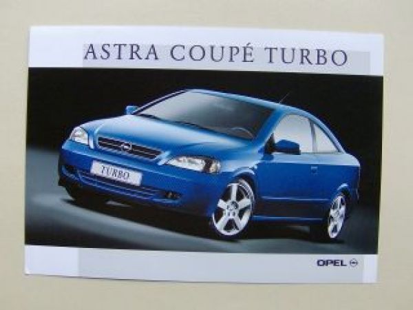 Opel Astra Coupè Turbo Prospektblatt Mai 2000