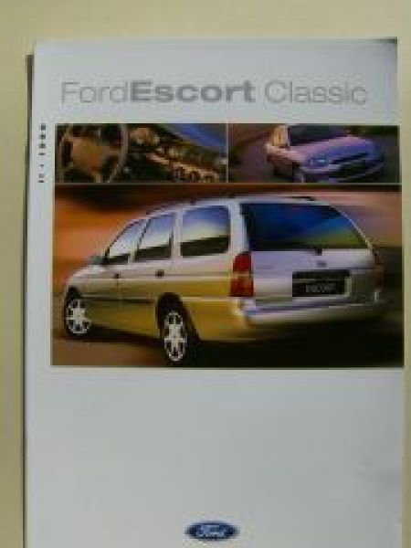 Ford Escort Classic Prospekt Juni 1999 NEU