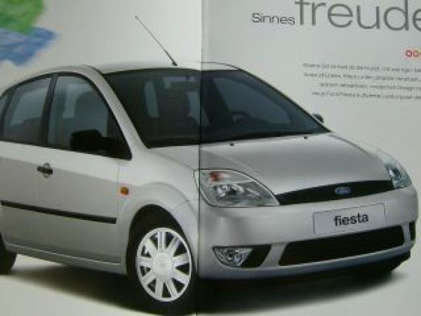Ford Fiesta neues Modell Prospekt August 2001 NEU JH1 JD3
