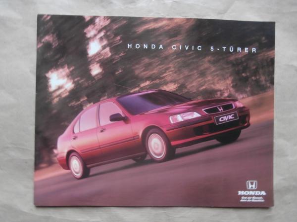 Honda Civic 5-Türer 1.4i iS,1.5i VTEC LS VTEC 1.6iLS 1.8VTi Katalog März 1997