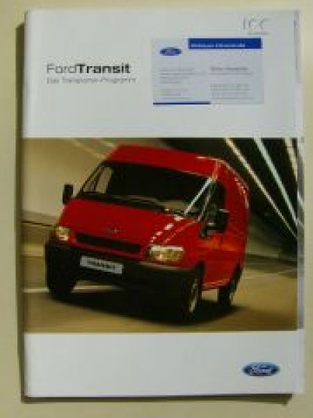 Ford Transit Transporter Prospekt Oktober 2003 +Preise NEU