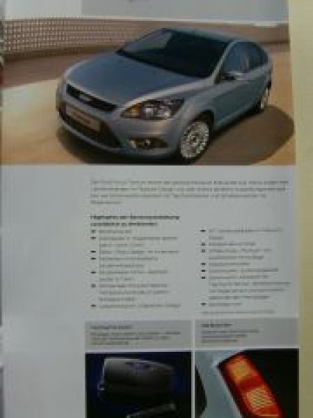 Ford Focus Prospekt März 2008 +ST NEU DA3 DB3