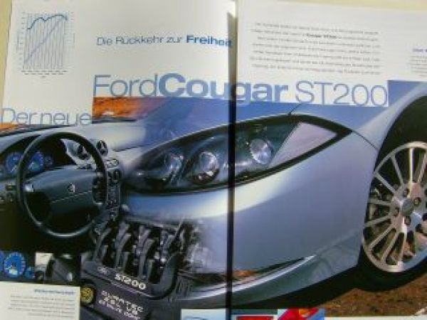 Ford Cougar ST200 Prospekt August 1999 NEU