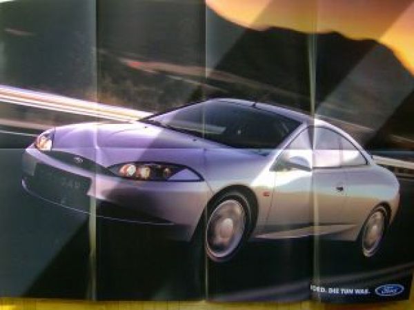 Ford Cougar Prospekt Poster Februar 1998 NEU