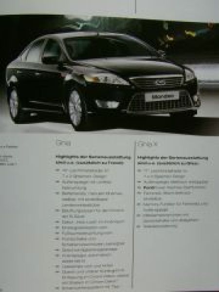 Ford Mondeo Prospekt Mai 2007 NEU