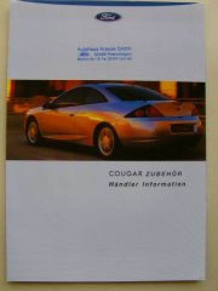 Ford Cougar Zubehör Händler Information Februar 1999