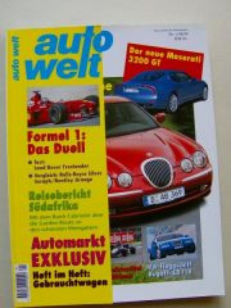 auto welt 1/98/99 Bugatti EB118,Maserati, Jaguar,Silver Seraph